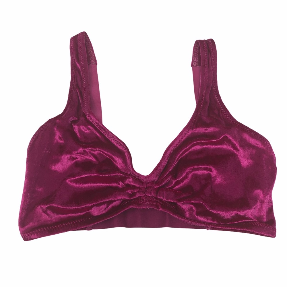 Free People Rhiannon Soft Bra in Red Berry XS - Picture 4 of 10